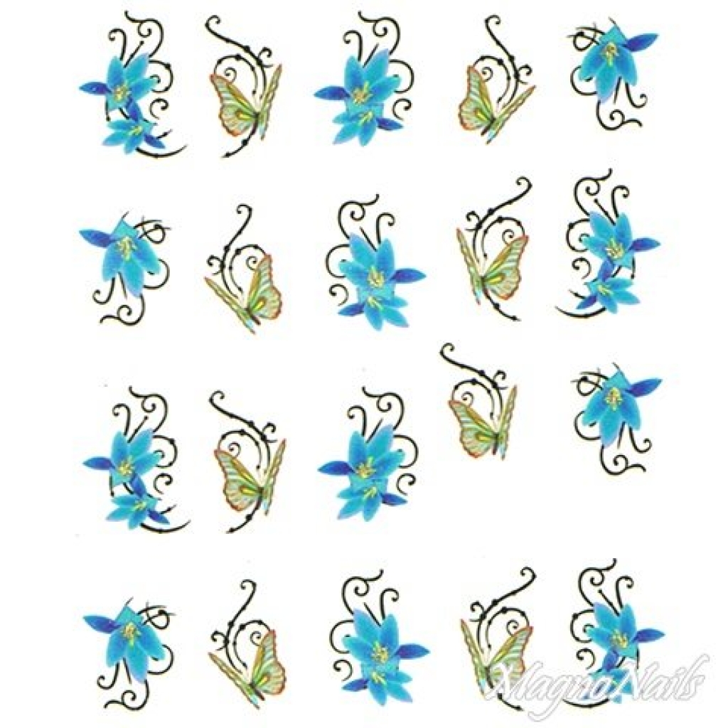 2D Nail Art One Stoke Sticker