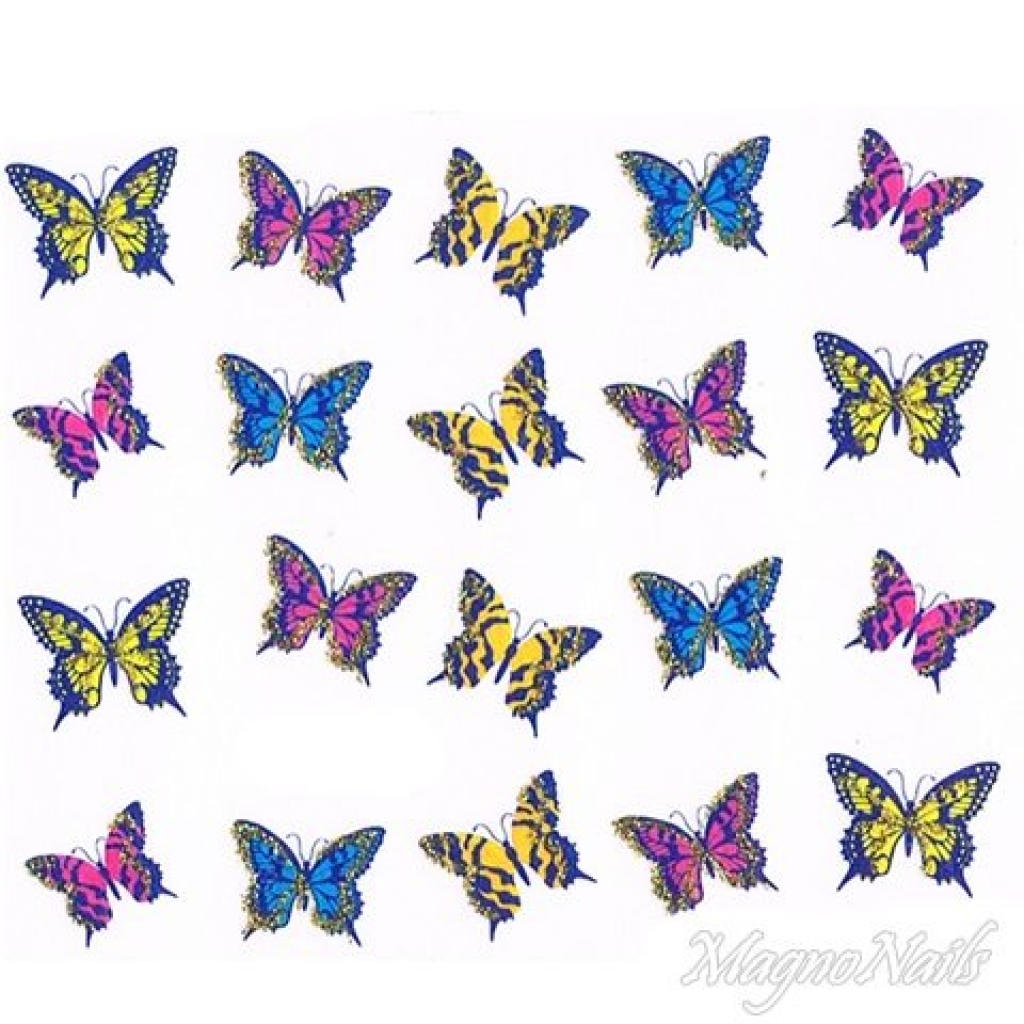 2D Nail Art One Stoke Sticker