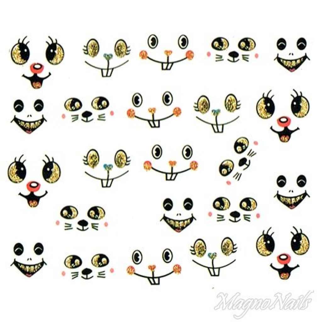 2D Nail Art One Stoke Sticker