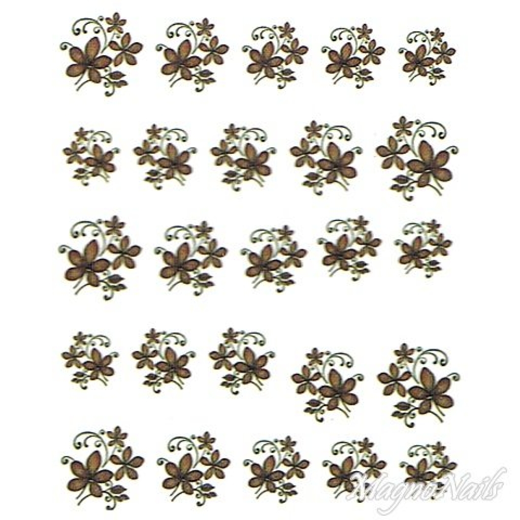 2D Nail Art One Stoke Sticker