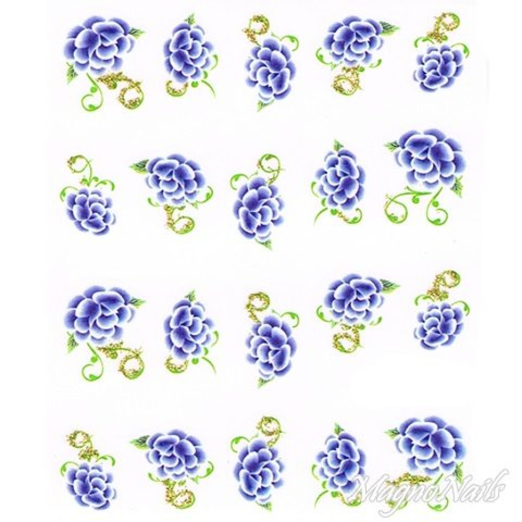 2D Nail Art One Stoke Sticker