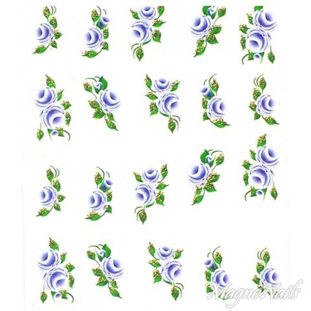 2D Nail Art One Stoke Sticker