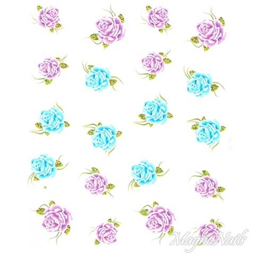 2D Nail Art One Stoke Sticker
