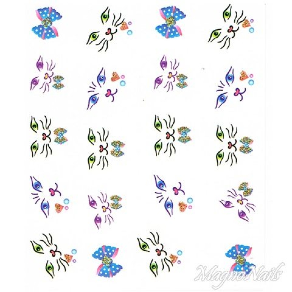 2D Nail Art One Stoke Sticker