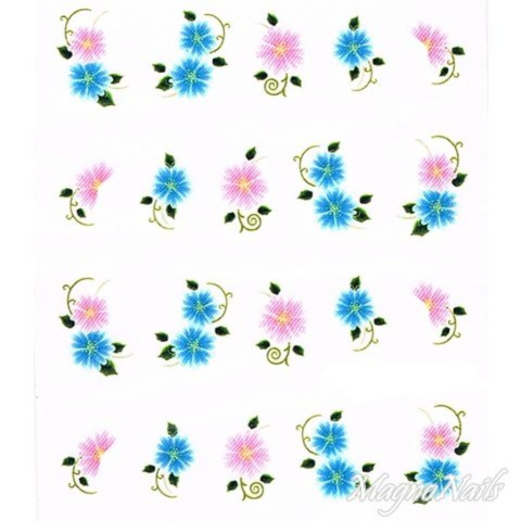2D Nail Art One Stoke Sticker