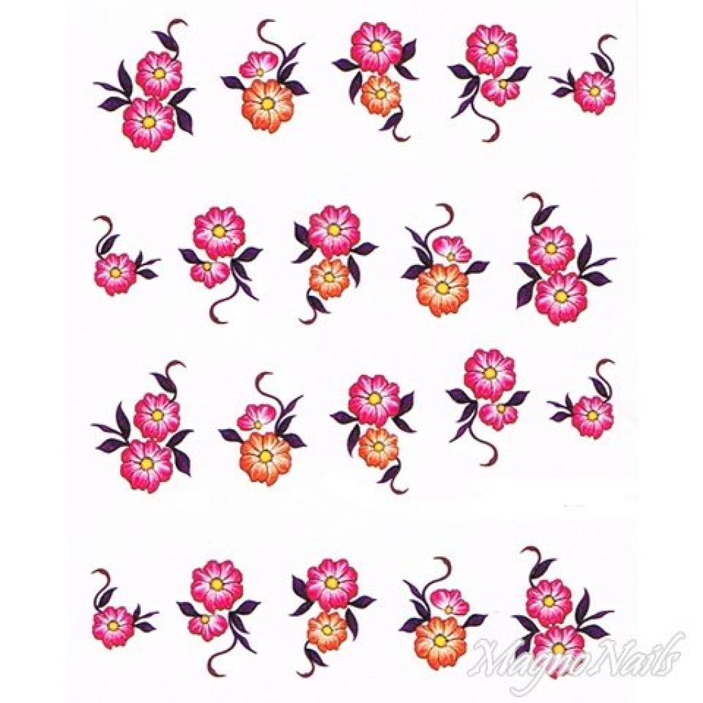 2D Nail Art One Stoke Sticker