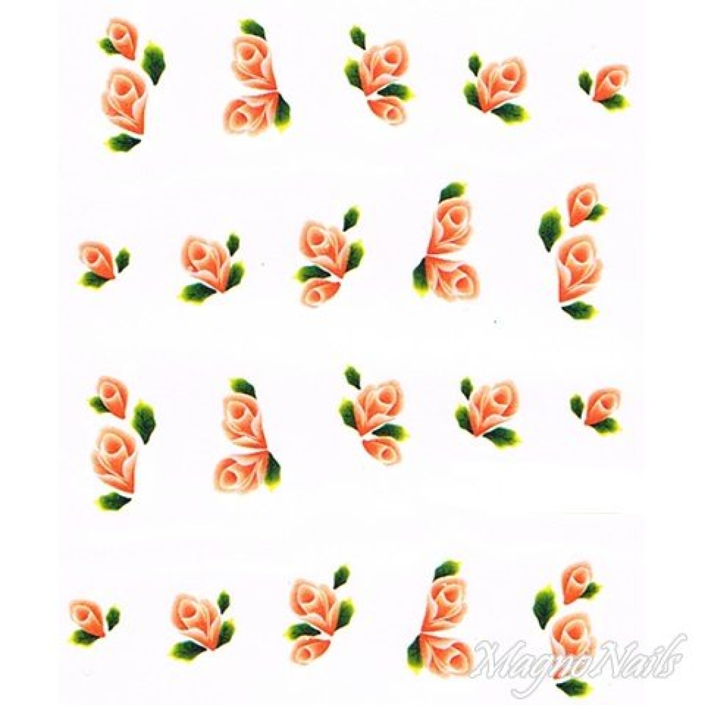 2D Nail Art One Stoke Sticker