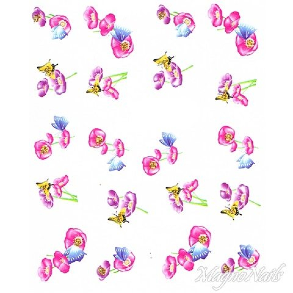 2D Nail Art One Stoke Sticker