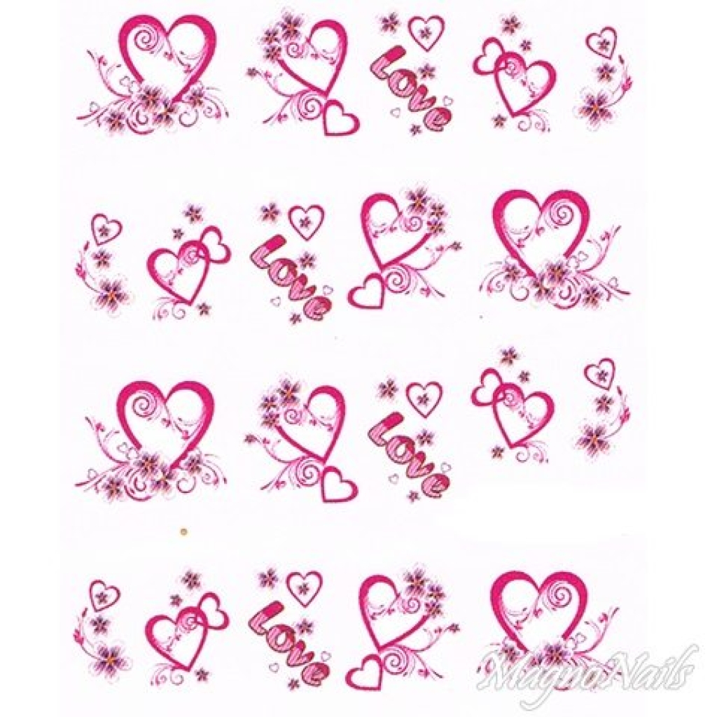 2D Nail Art One Stoke Sticker