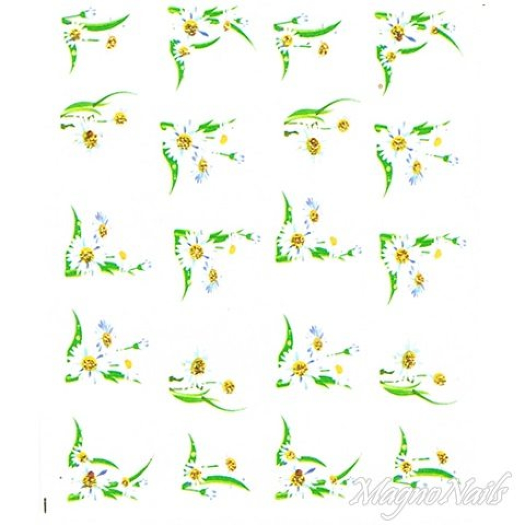 2D Nail Art One Stoke Sticker