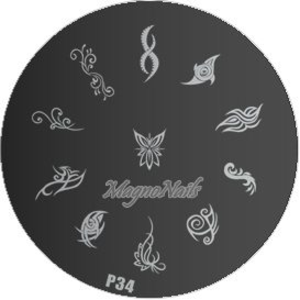 Nail Stamping Schablone P34