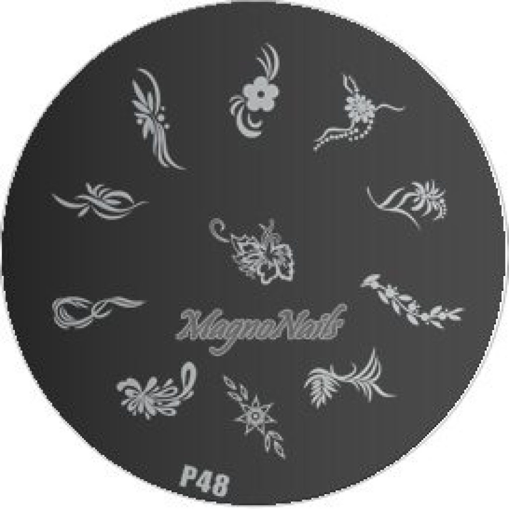 Nail Stamping Schablone P48