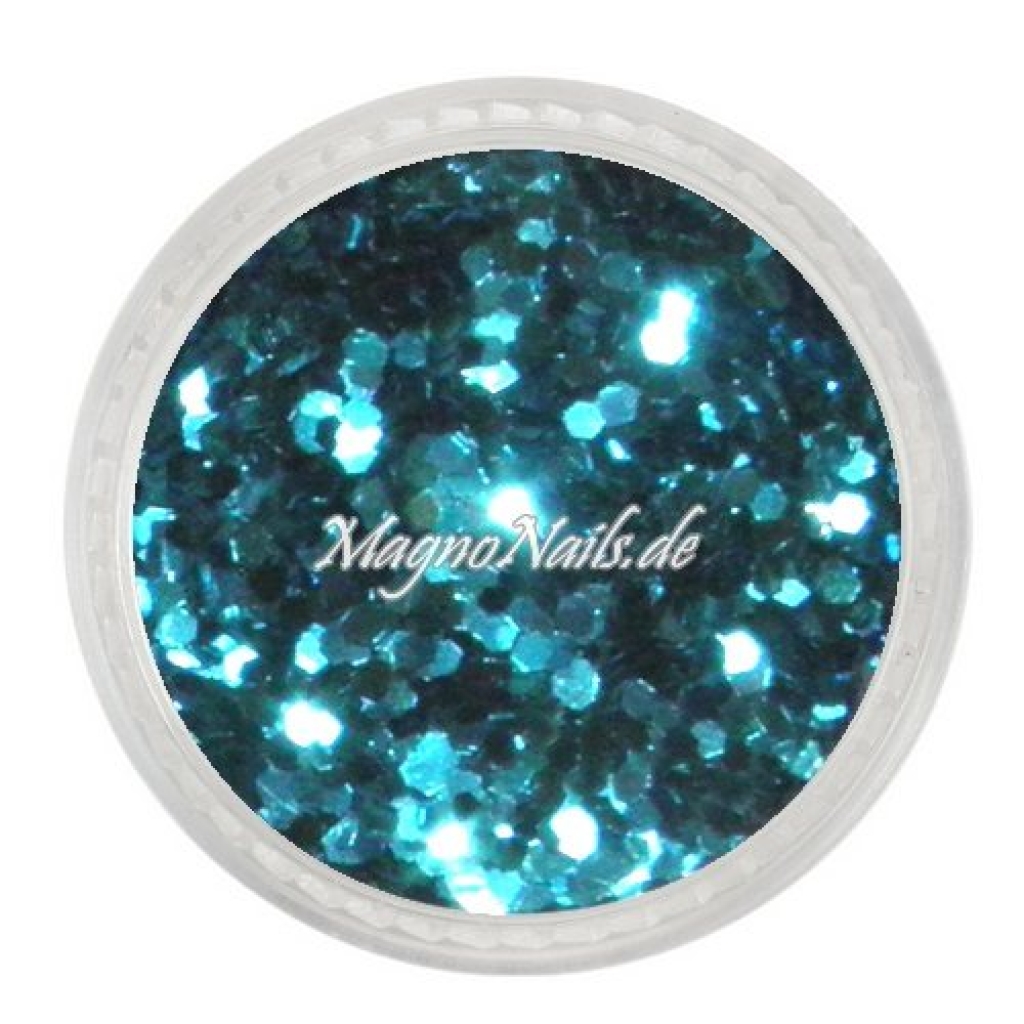 Nail Art Pailetten blau metallic 1mm Nägel Nails Nailart Nageldesign Nagel GlitzerPailetten