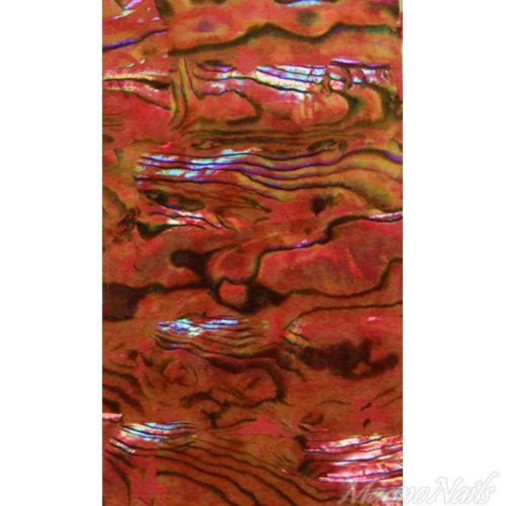 Mother of Pearl - Designer Perlmutt Sticker feuerrot Nail Nagelstudio Nägel Nailart Nail art