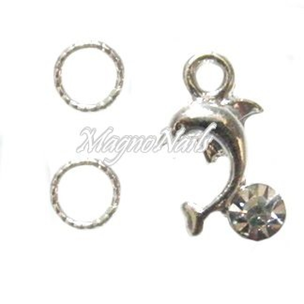 Nail Piercing - Delphin Nageldesign Nägel Schmuck Nails 