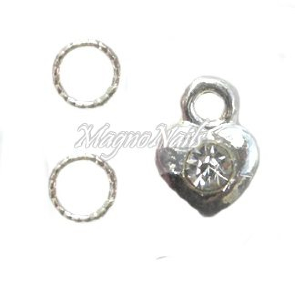 Nail Piercing - Herz Nageldesign Nägel Schmuck Nails 
