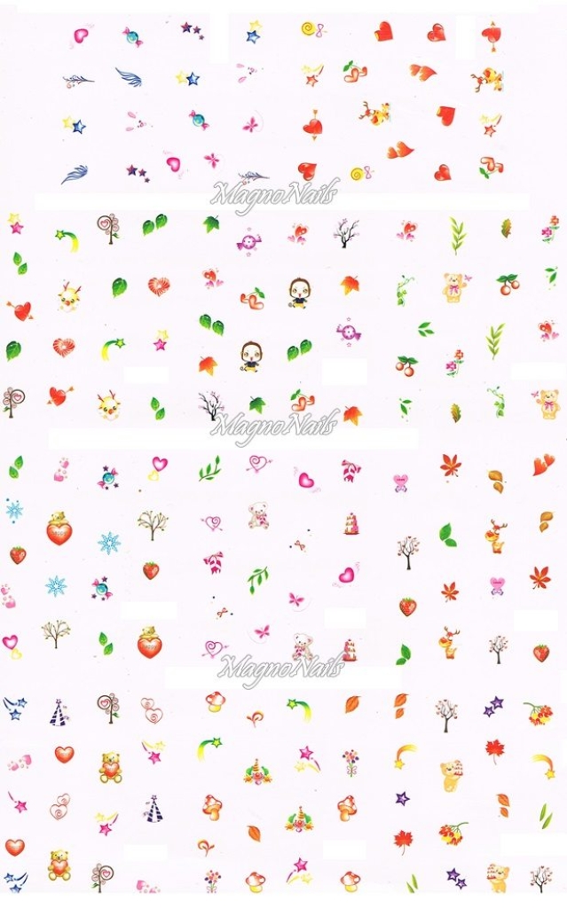 2D Nail Art Sticker