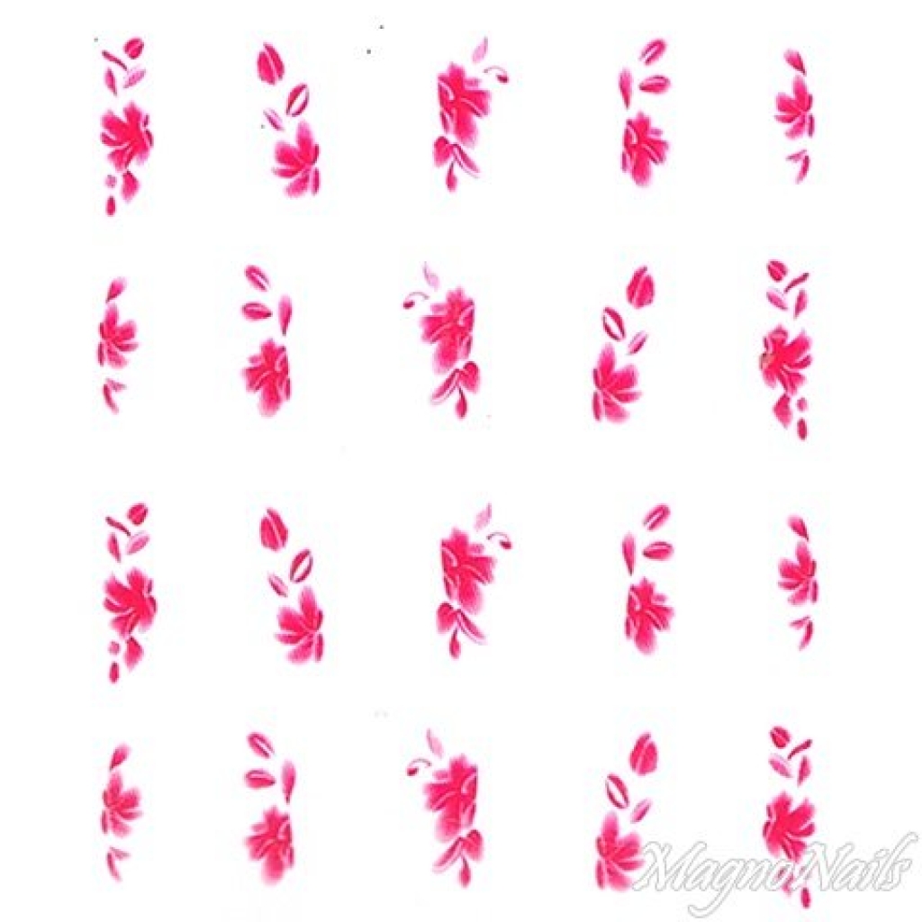 2D Nail Art One Stoke Sticker