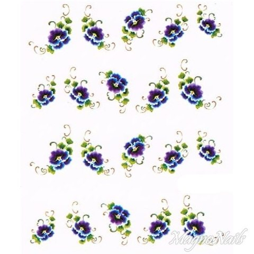 2D Nail Art One Stoke Sticker