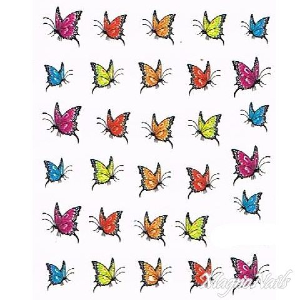 2D Nail Art One Stoke Sticker