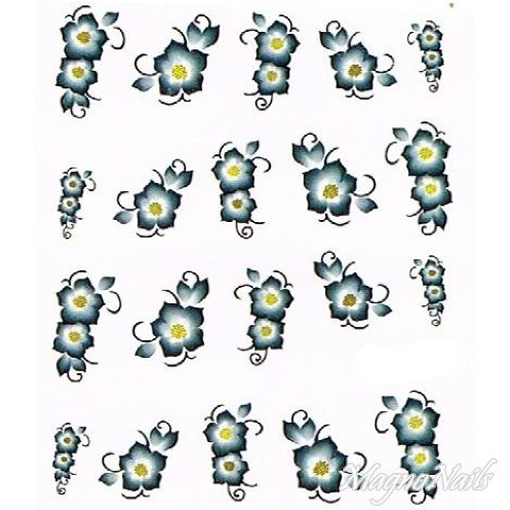 2D Nail Art One Stoke Sticker