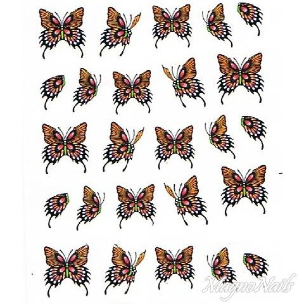 2D Nail Art One Stoke Sticker