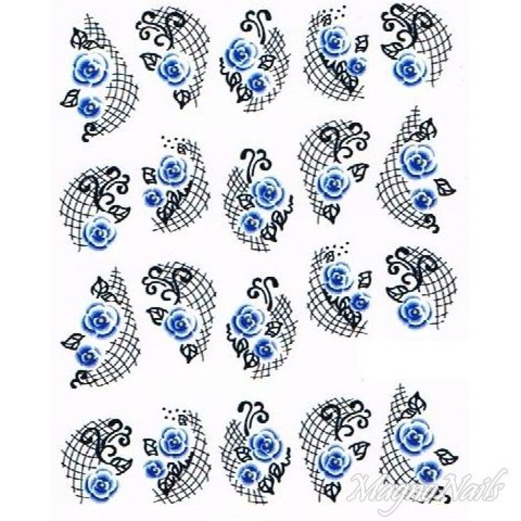 2D Nail Art One Stoke Sticker