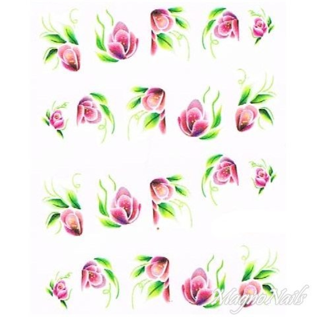 2D Nail Art One Stoke Sticker