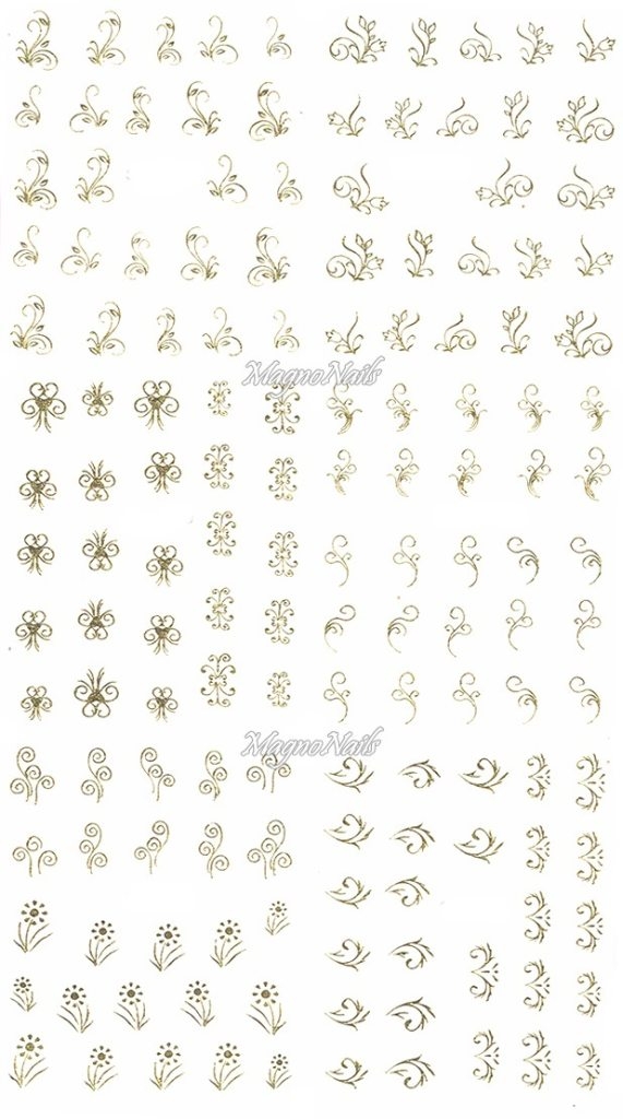 2D Nail Art Sticker