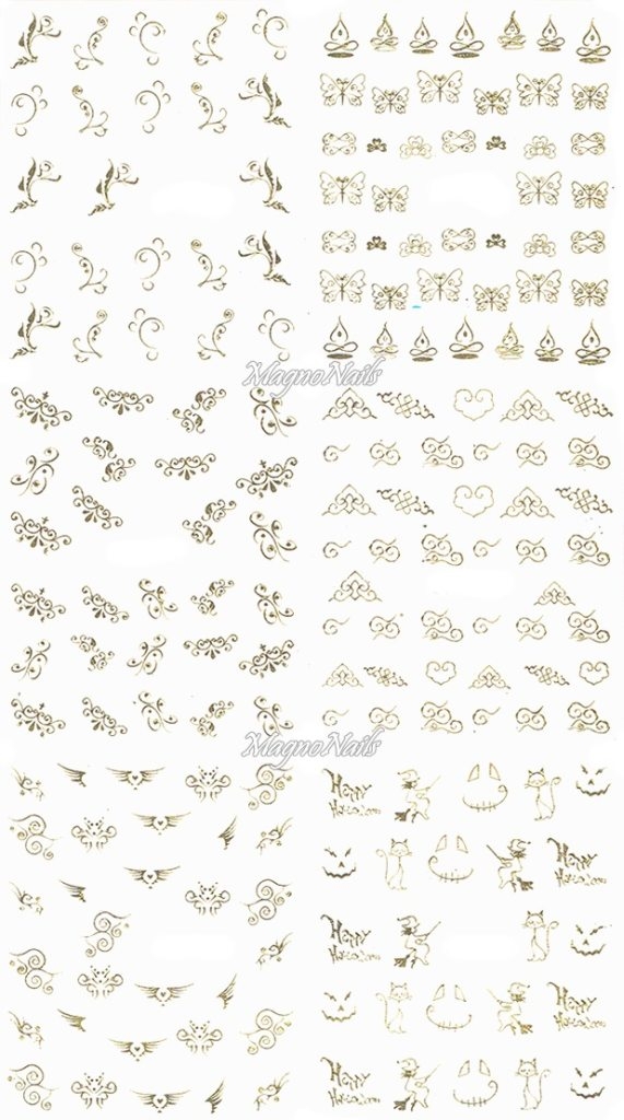 2D Nail Art Sticker