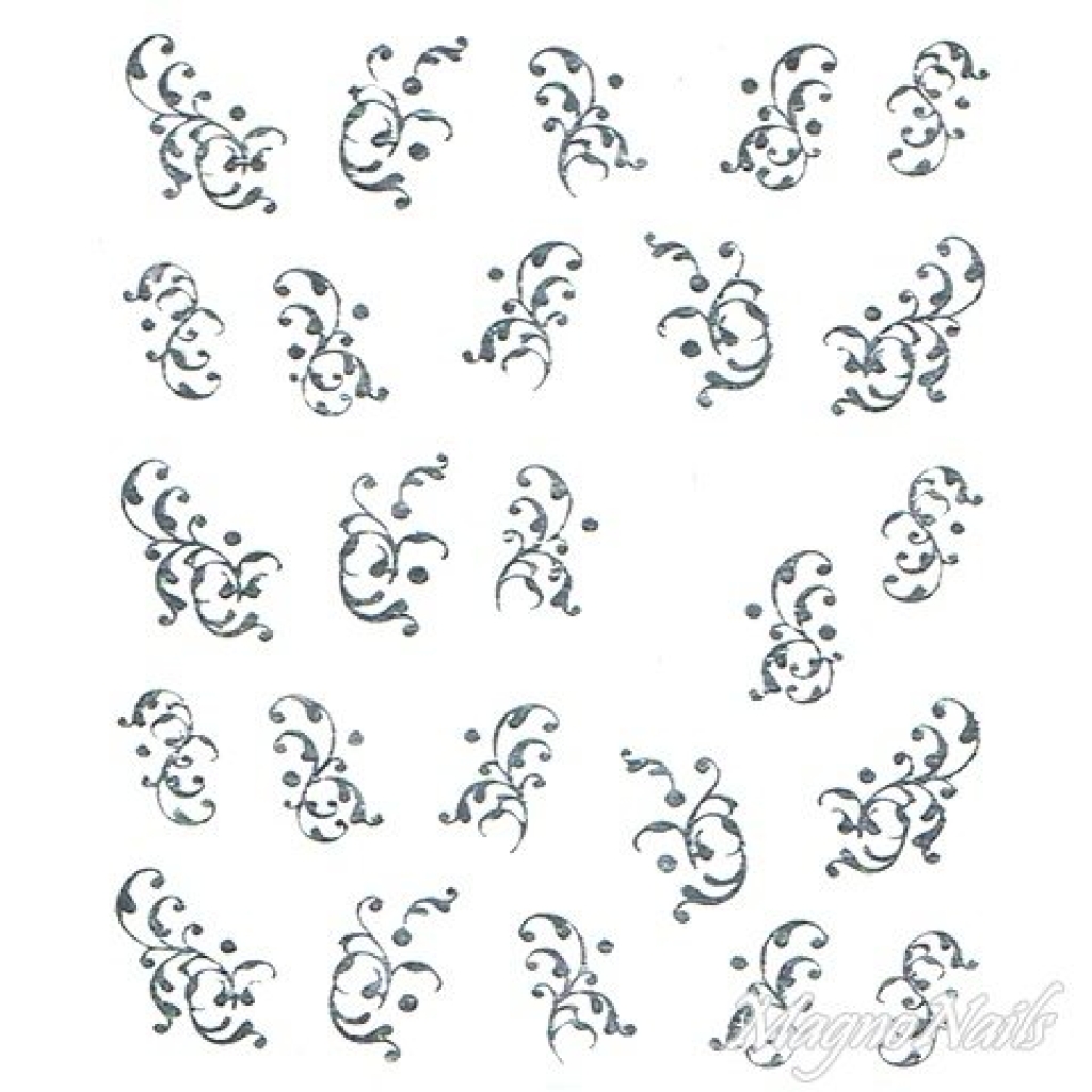 2D Nail Art One Stoke Sticker