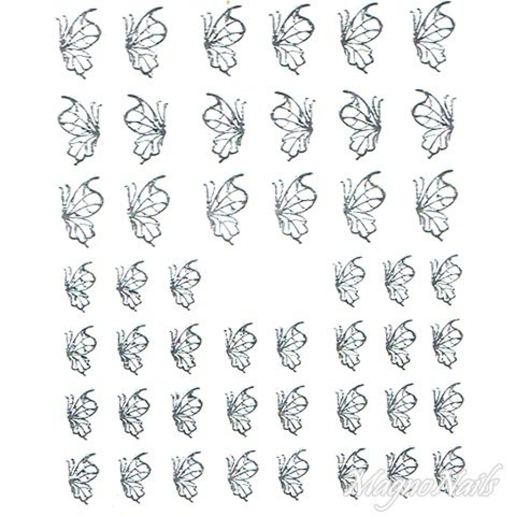 2D Nail Art One Stoke Sticker