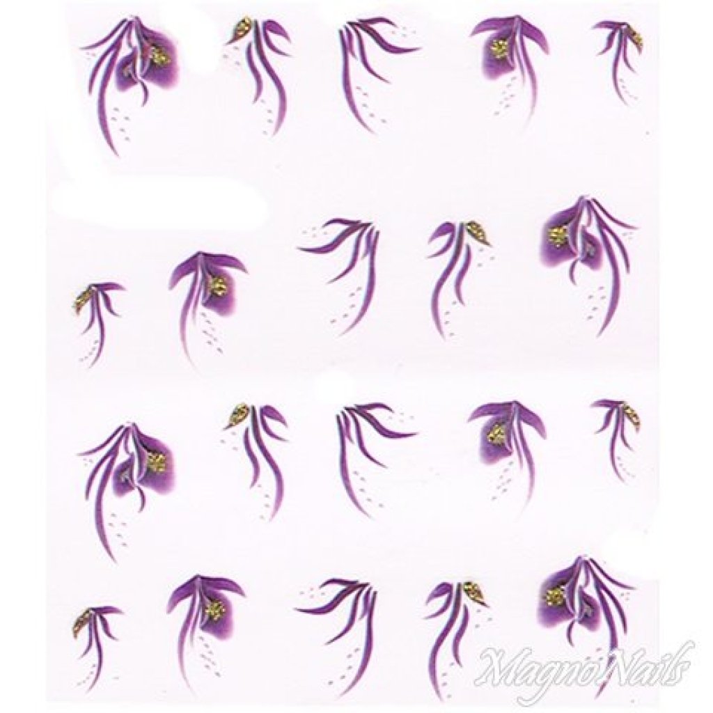 2D Nail Art One Stoke Sticker