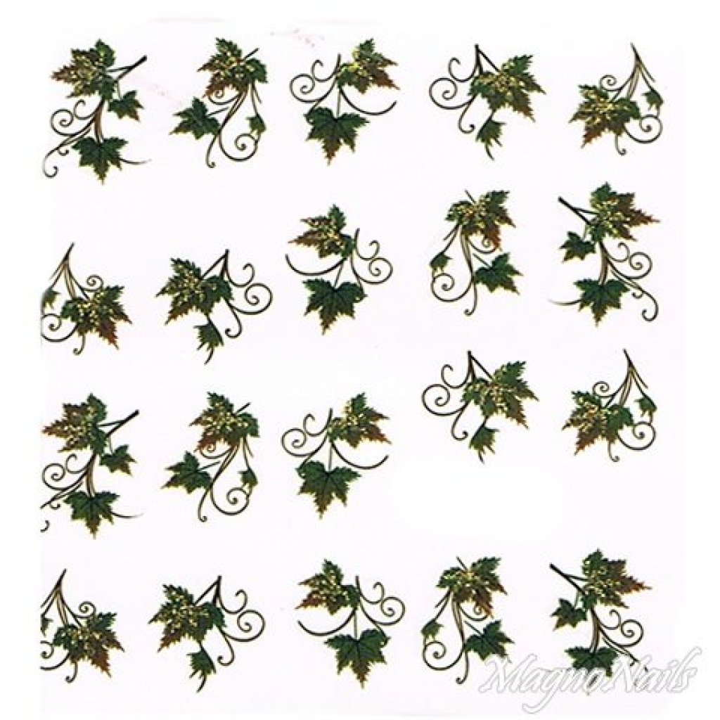 2D Nail Art One Stoke Sticker
