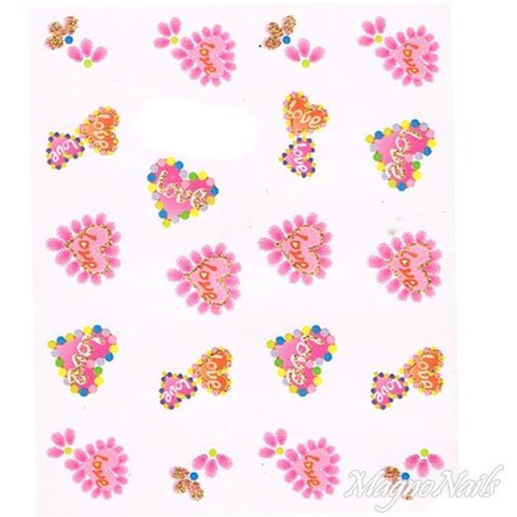 2D Nail Art One Stoke Sticker