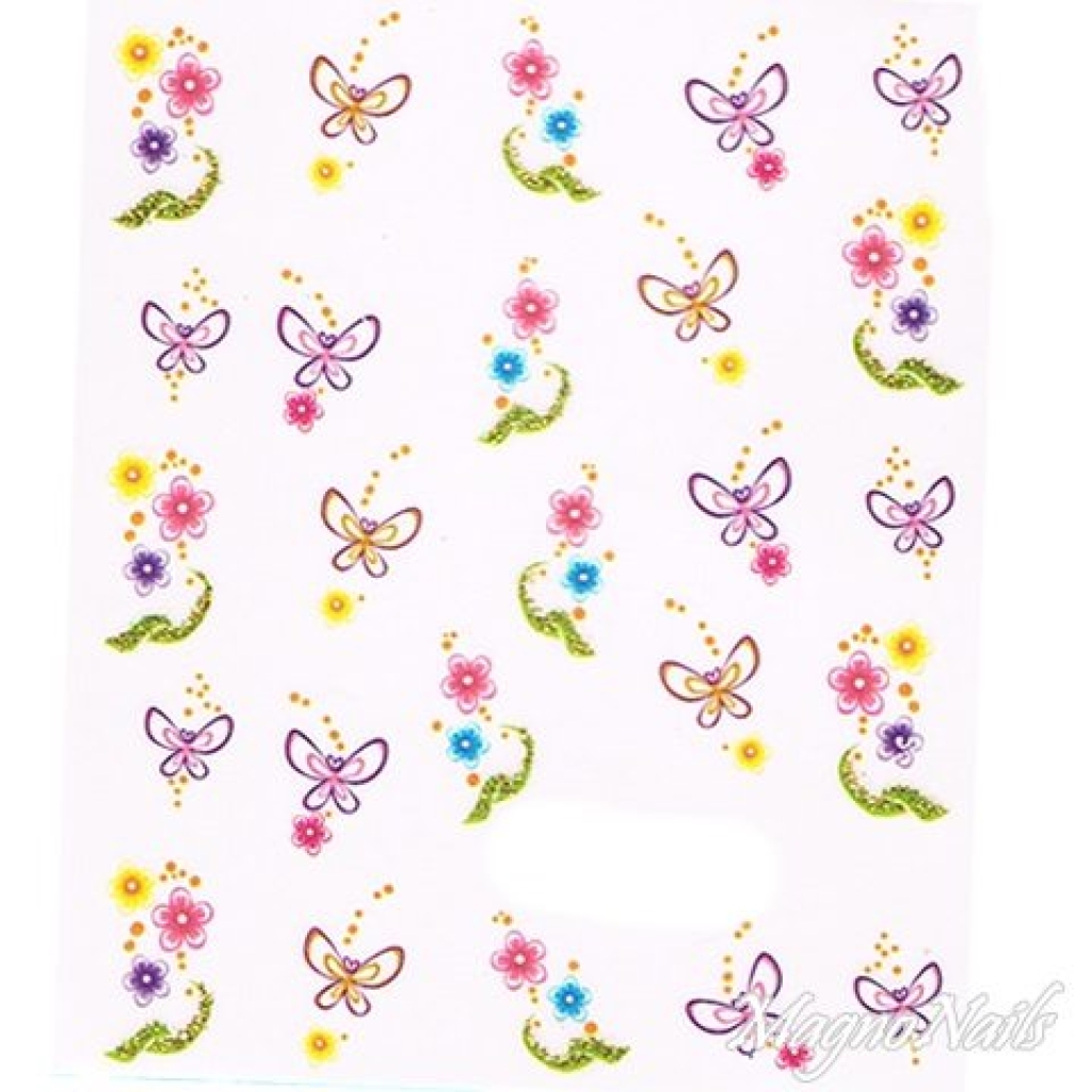 2D Nail Art One Stoke Sticker