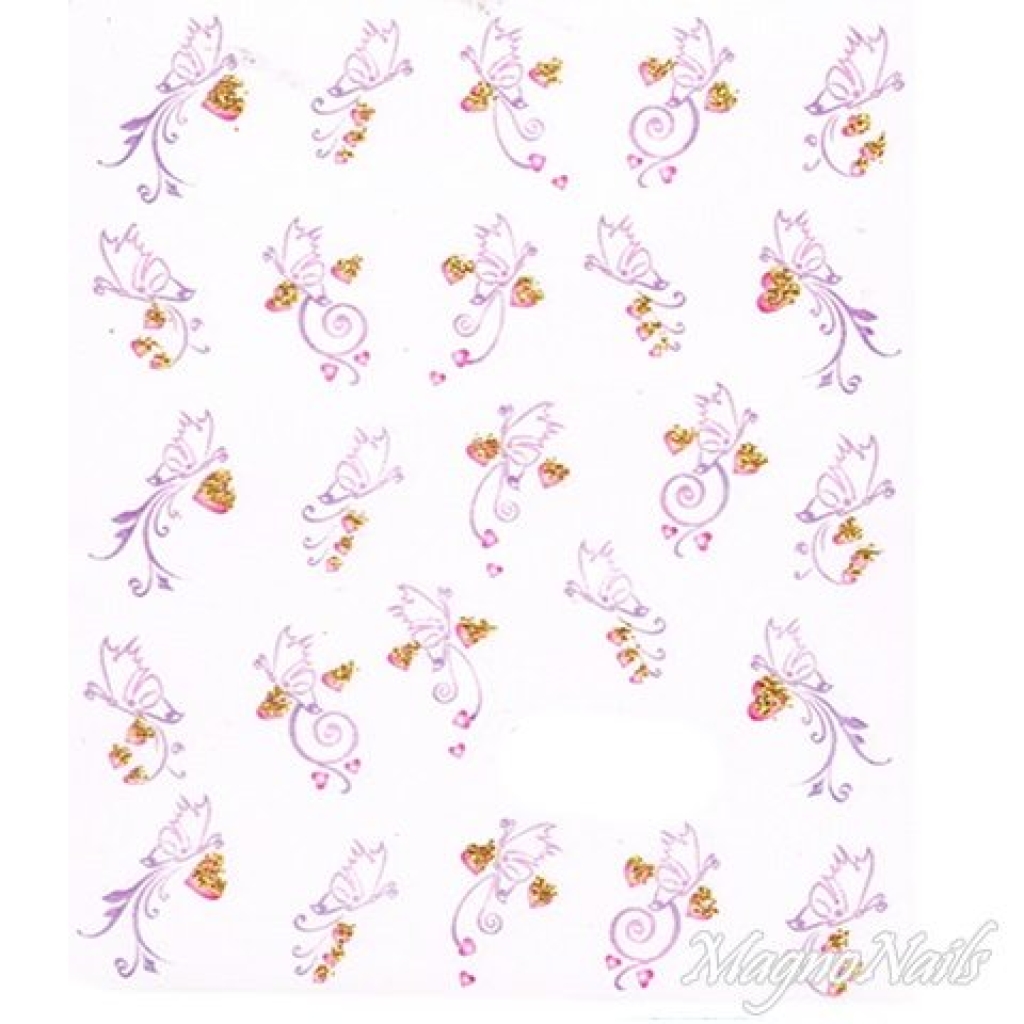 2D Nail Art One Stoke Sticker
