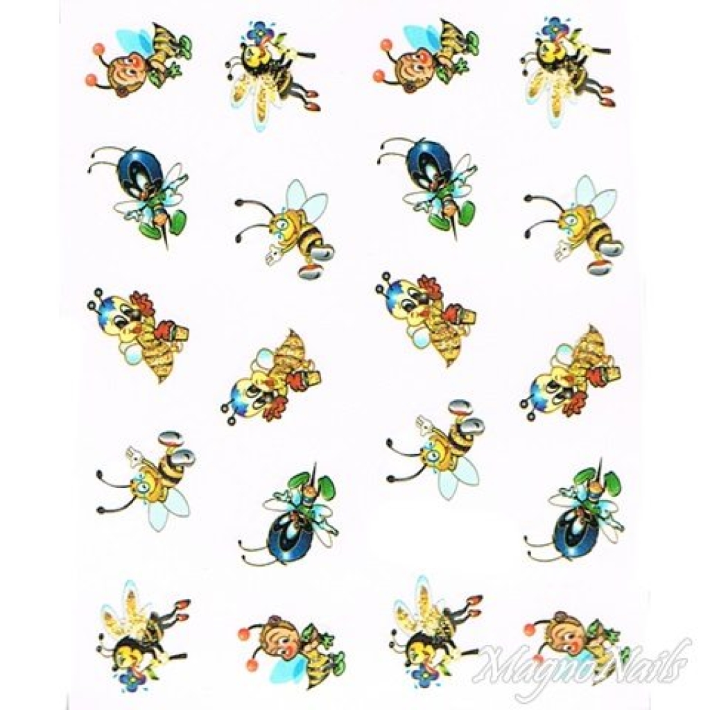 2D Nail Art One Stoke Sticker