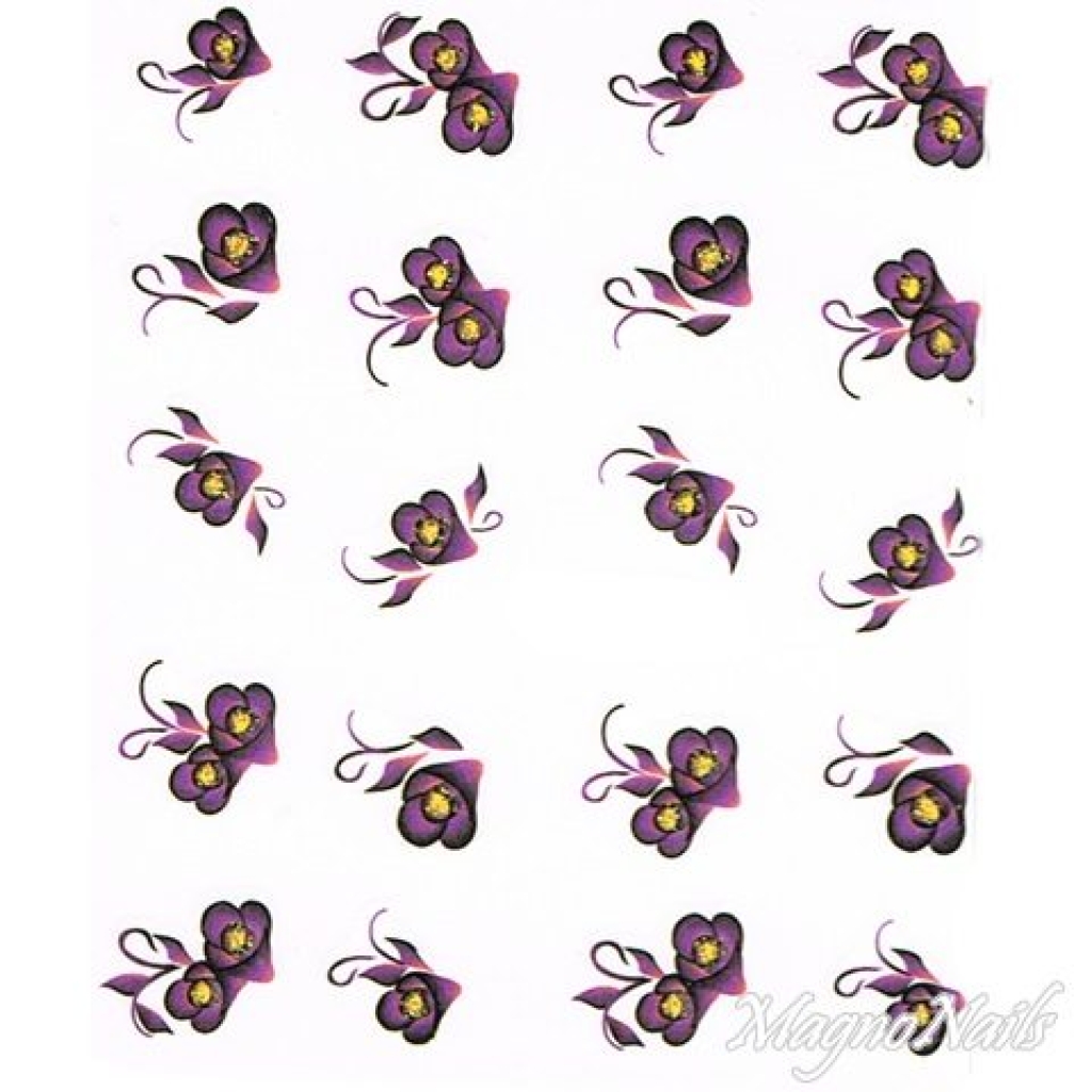 2D Nail Art One Stoke Sticker