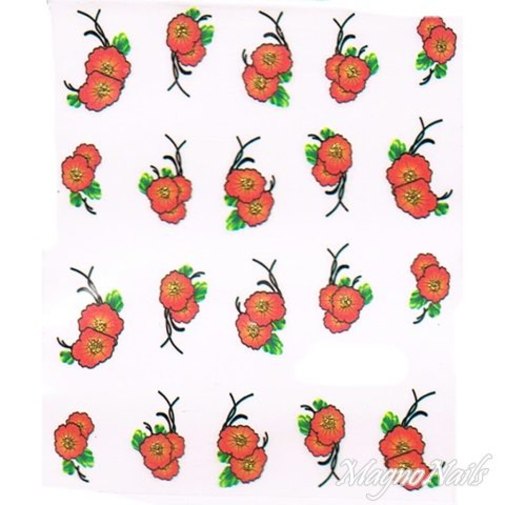 2D Nail Art One Stoke Sticker