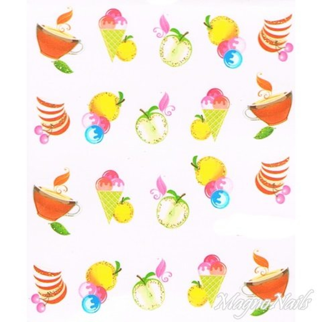 2D Nail Art One Stoke Sticker