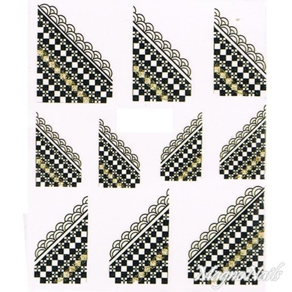 2D Nail Art One Stoke Sticker