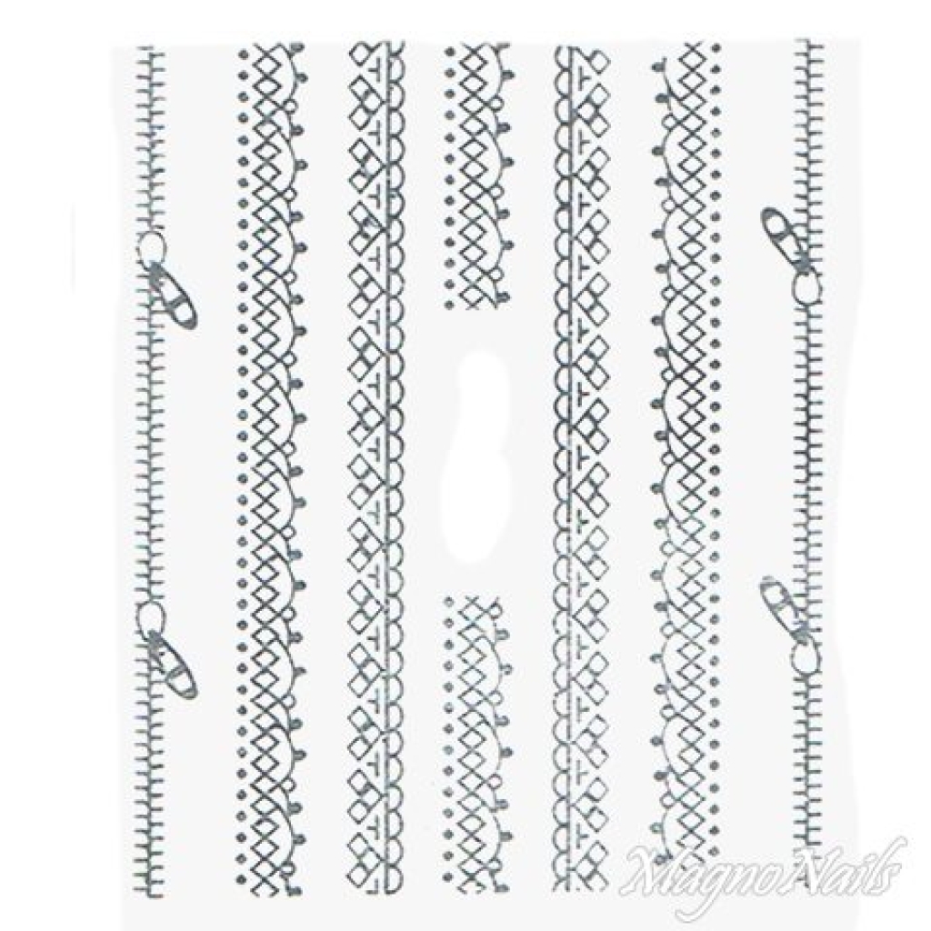 2D Nail Art One Stoke Sticker