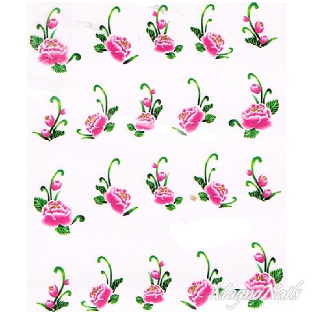 2D Nail Art One Stoke Sticker