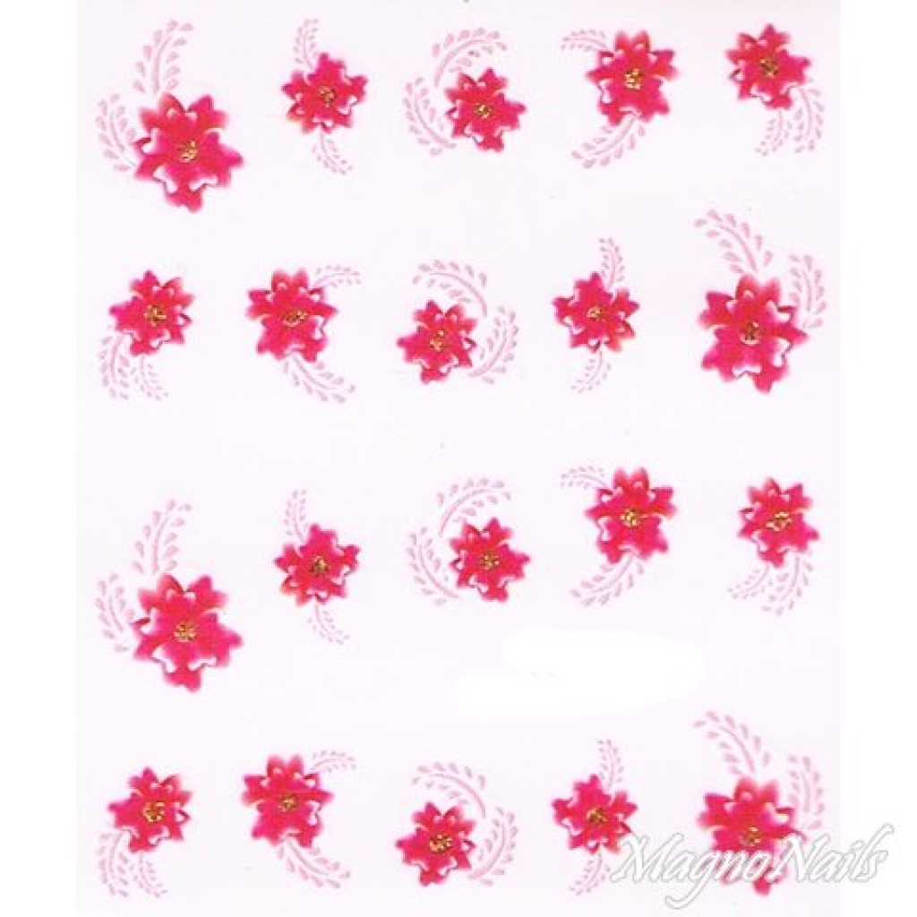 2D Nail Art One Stoke Sticker