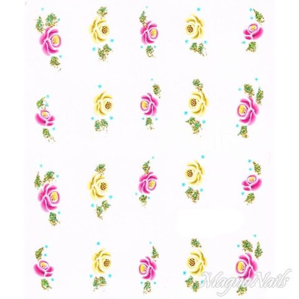 2D Nail Art One Stoke Sticker