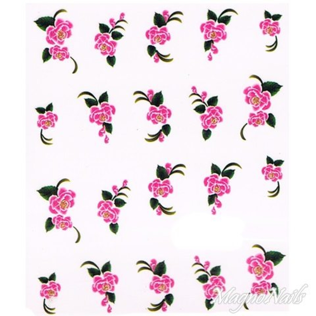 2D Nail Art One Stoke Sticker