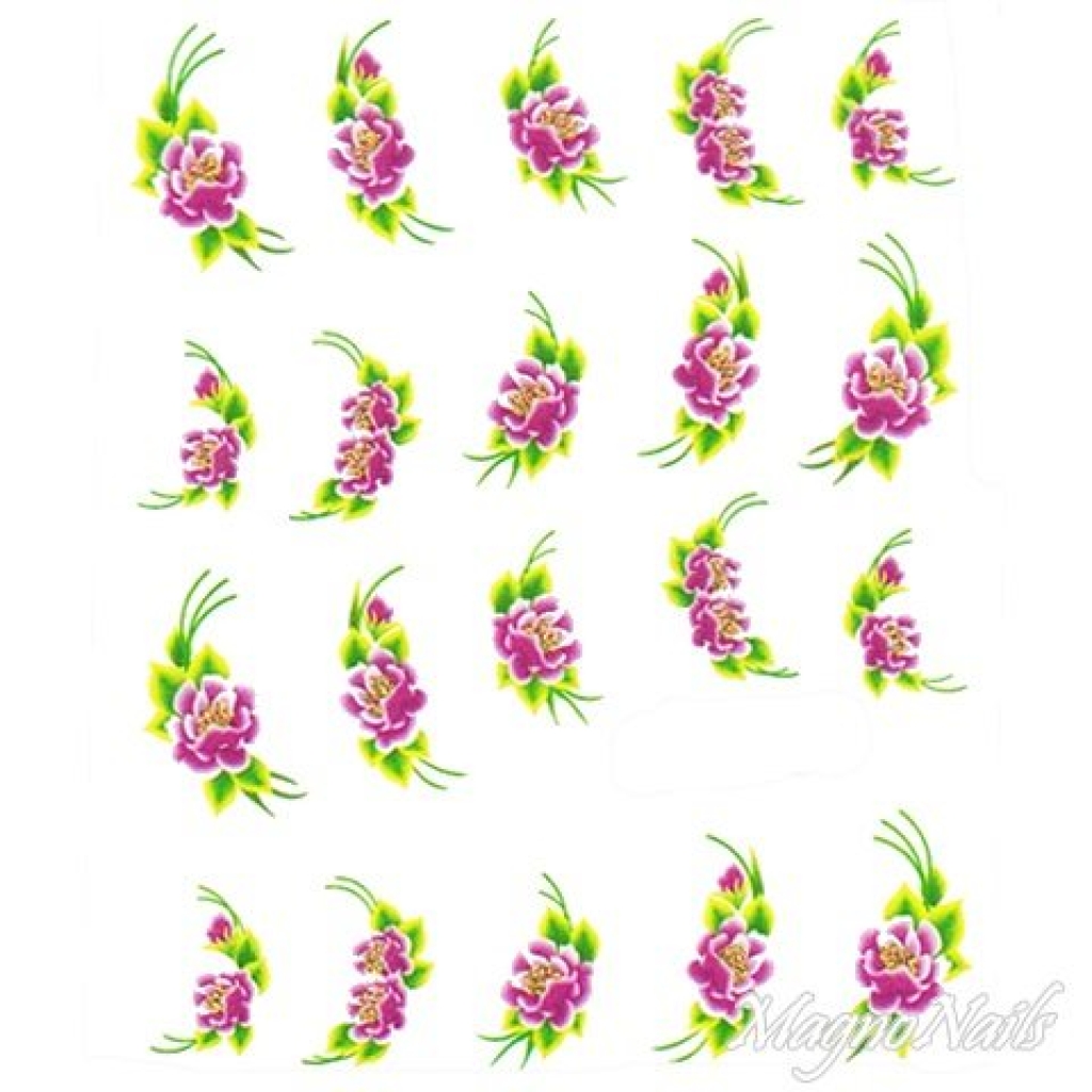 2D Nail Art One Stoke Sticker