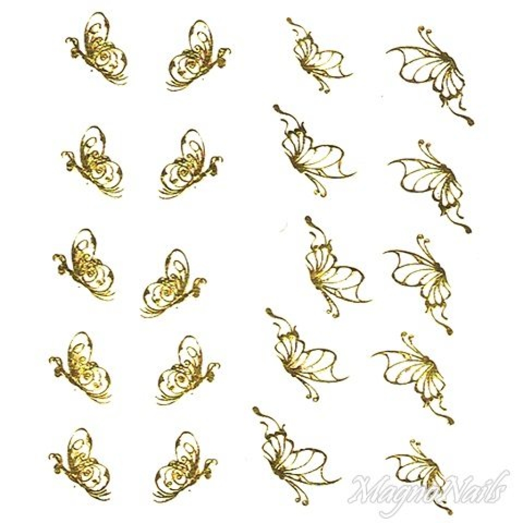 2D Nail Art One Stoke Sticker
