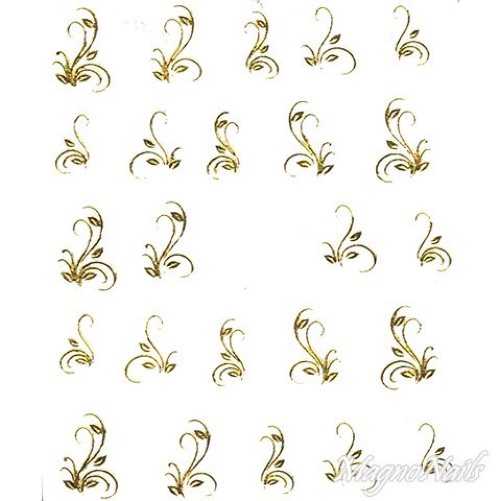 2D Nail Art One Stoke Sticker